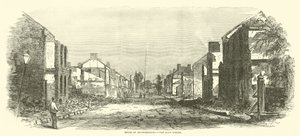 Rovine di Chambersburg, la strada principale, settembre 1864 da American School