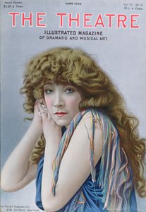 Sarah Bernhardt nel ruolo della Strega, una commedia di Sardou, illustrazione di copertina della rivista Theatre, giugno 1906