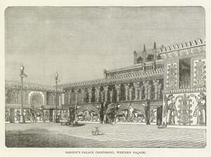 Palazzo di Sargon (restaurato), Facciata Ovest da American School