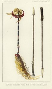 Oggetti sacri dalla Danza dei Fantasmi Sioux