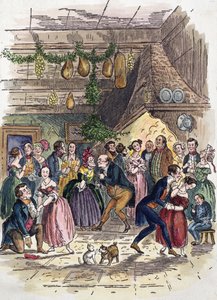Scena da Un canto di Natale, di Charles Dickens da American School