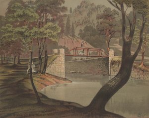 Scena sul Wissahickon, c.1880 da American School