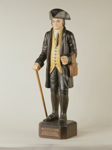 Scultura di Diedrich Knickerbocker che si trovava nella Knickerbocker Hall a New York City, c.1850-67 da American School