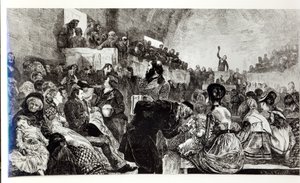 Servizio nel Tabernacolo Mormone a Salt Lake City, 1871
