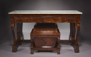 Credenza e cantinetta, ditta di Duncan Phyfe e Figlio da American School