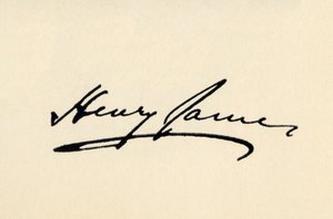 Firma di Henry James da American School
