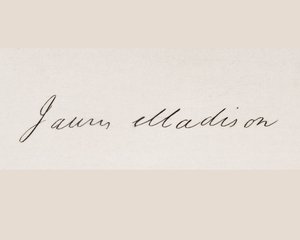Firma di James Madison da American School