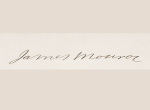 Firma di James Monroe da American School