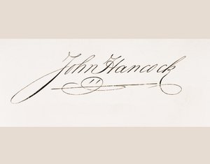 Firma di John Hancock