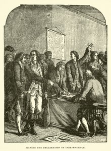 Firma della Dichiarazione di Indipendenza da American School