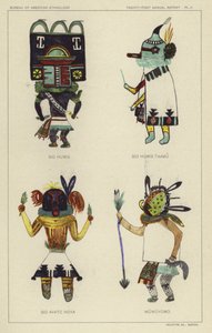 Sio Humis, Sio Humis Taamu, Sio Avatc Hoya, Wuwuyomo (litografia a colori) da American School