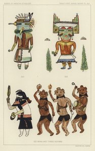 Sio, Sio, Sio Mana e tre Koyimsi (litografia a colori) da American School