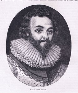 Sir Francis Drake, illustrazione da Cassell