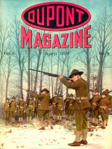 Soldati, copertina della rivista DuPont, aprile 1918