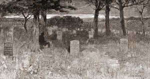 Tombe dei soldati al Cimitero Nazionale di Arlington, Contea di Arlington, Virginia, nel XIX secolo, da 