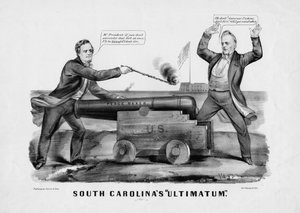 Ultimatum della Carolina del Sud, pubblicato da Currer & Ives, New York, c.1860 da American School