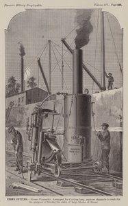 Taglio della pietra, canale di pietra da American School