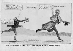 Sottotesorieri che fanno grandi passi, o, Il mago si è rotto, pubblicato da H R Robinson, New York, 1838