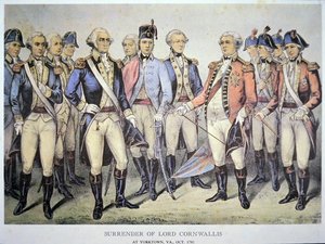 Resa di Lord Cornwallis a Yorktown, Virginia da American School