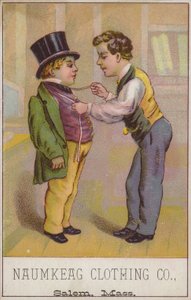 Sarto che misura un gentiluomo da American School