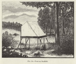 Tenda su impalcatura