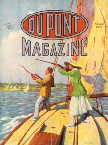 Il Torneo di Tiro al Piattello Grand American Handicap del 1919, copertina della rivista DuPont, agosto 1919