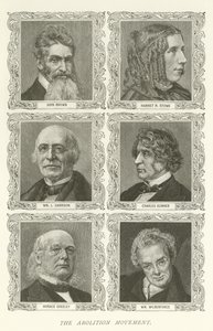 Il movimento abolizionista, John Brown, Harriet B Stowe, William L Garrison, Charles Sumner, Horace Greeley, William Wilberforce da American School