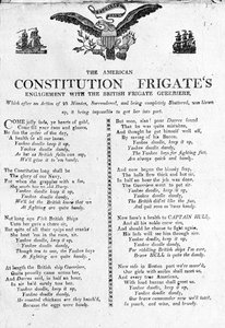 Il combattimento della fregata americana Constitution con la fregata britannica Guerriere da American School