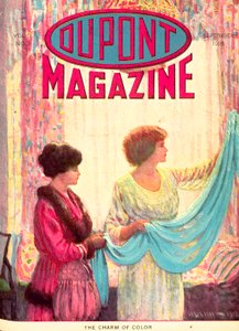 Il Fascino del Colore, copertina della rivista DuPont, settembre 1918