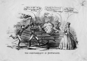 La Confederazione in sottovesti, c.1865 da American School