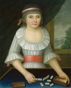 La ragazza del domino, c.1790 da American School
