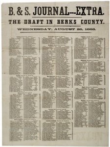 La leva nella contea di Berks, 26 agosto 1863 da American School