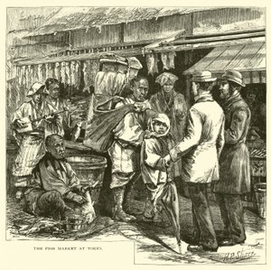 Il mercato del pesce a Tokyo da American School