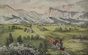 Il grande ovest, pub. 1870, Currier & Ives da American School