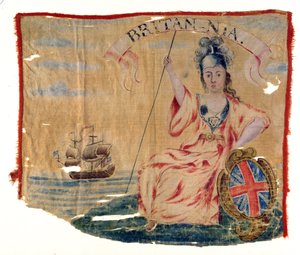La bandiera britannica di Louisbourg, 1745 da American School