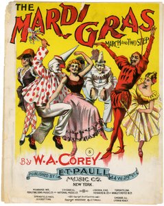 La marcia del Mardi Gras e il Two Step [copertina dello spartito]