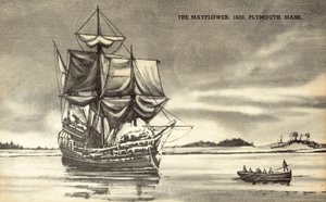 Il Mayflower a Plymouth, Massachusetts da American School