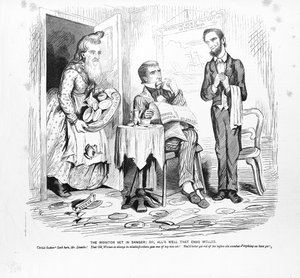 Il monitor messo in pericolo, o, tutto è bene quel che finisce bene, c.1862 da American School