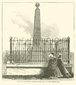 Il vecchio monumento, che segna il sito della resa, luglio 1863 da American School