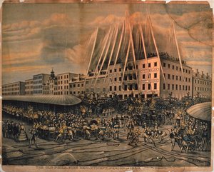 Il vecchio dipartimento dei pompieri di Filadelfia, 1850 da American School
