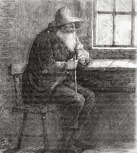 Il Patriarca, illustrazione per una storia, Una Comunità di Reietti, da Appletons Journal, 23 marzo 1872