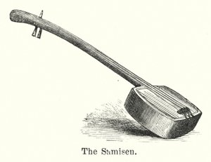 Il Samisen (incisione)