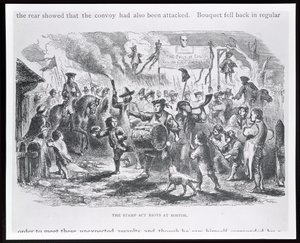 Le rivolte dello Stamp Act a Boston, 25 agosto 1765, da 