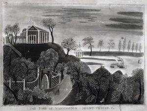 La tomba di Washington, Mount Vernon, Va., dopo il 1807