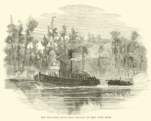 Il rimorchiatore Donaldson risale il Cape Fear, marzo 1865 da American School