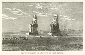 I Colossi Gemelli di Amenofi III vicino a Tebe da American School