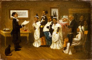 Il matrimonio, c.1850 da American School