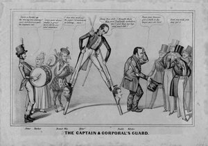 La guardia del capitano e dei caporali, pubblicato da H R Robinson, New York, 1841 da American School
