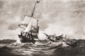 La cattura della HMS Frolic da parte della corvetta USS Wasp, un