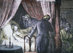 La morte di George Washington a Mount Vernon, Virginia da American School
